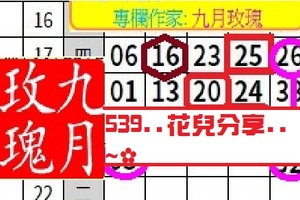 【九月玫瑰】11月21日今彩539..花兒分享..~✿