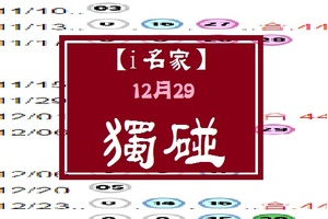 【i名家】12月29日**********獨-----碰********