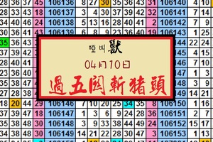 2018六合彩猛獸出閘啞叫獸過五關斬豬頭04月10日港號獨碰參考