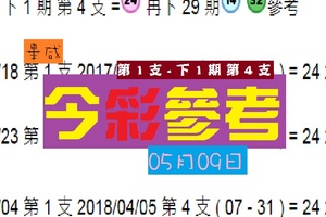 今彩539報報畢咸今彩參考威猛出擊05月09日就是這兩粒?!