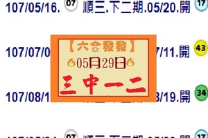 2018六合發發報05月29日順三開三中一二參考有合有用~