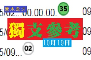 2018今彩版簡單參考10月19日鬼才分享~