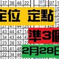 2月28日六合彩 不定位 定點 加減 獨支