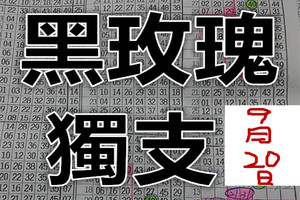 9月20日六合彩 黑玫瑰 獨支獨碰