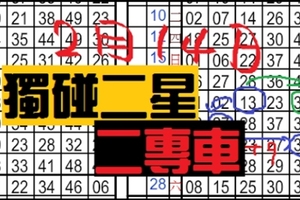 2月14日 六合彩 獨碰二星 二專車 二獨支 ~~雙連出 說個讚唷