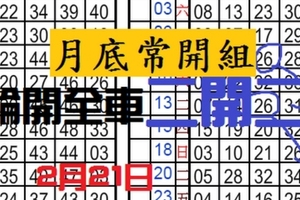 (02/21) 六合彩- 月底常開組 。。 輪開全車。二開二。孤支坐車。。豬頭傷腦筋