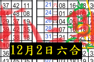 12月2日六合連莊牌..等到日出