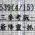 4月15日~金彩539~四中三參考版~財神爺降靈~抓穩囉!