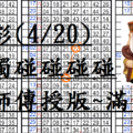 4月20日~六合彩~四星獨碰碰碰碰碰~陳老師傳授版~滿意嗎!