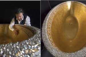 黃金浴缸上鑲滿25萬顆水晶，這等價值不菲的澡盆堪稱「土豪專用」 