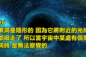 10個你必須要知道的關於黑洞的超驚奇冷知識！