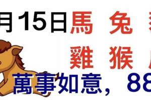 2月15日生肖運勢_馬、兔、豬大吉