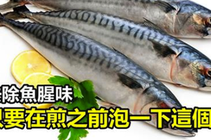 去除魚腥味只要在煎之前泡一下「這個」！太實用了！ 