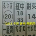 12/5.6 今彩 【十四財星】參考 兩期用