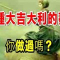 八種大吉大利的夢境，你做過嗎？