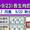 情況很緊急~9/17~9/23 各生肖整體運勢