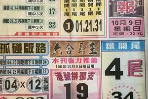 10/9 港 六合.（台北港報，港天下）。喜歡何數自由配，配出234星，參考，參考。