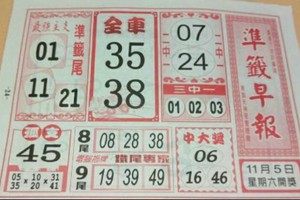 11/5 港六合 【準籤早報，黑面天神，善隱寺，雷公神】多張財報讓你參考，參考。