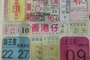 4/4 港六合 【中國新聞報，五路財神，馬會圖】目標三星，殺豬頭，參考，參考。