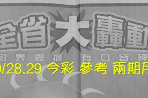 9/28.29 今彩【大轟動】 參考 兩期用