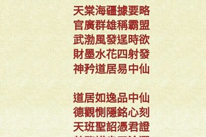 北港武德宮 天官武財神降示鸞文 丙申年九月初一。內有玄機數。參考。悟看看 