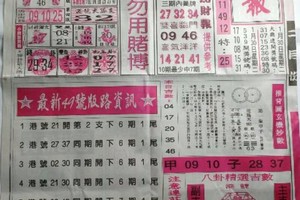 2/1  港六合 【台北鐵報，香港？報，千禧】多張財報讓你參考，參考。