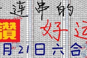 1月21日 六合彩 一連串的好運 ~沙沙啞~獨 支專車 ~~