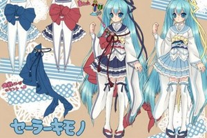 初音未來和服風水手服實體化快讓老婆穿上吧