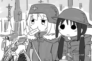 《少女終末旅行》漫畫最新話小千和尤莉手牽手一起繼續向前走