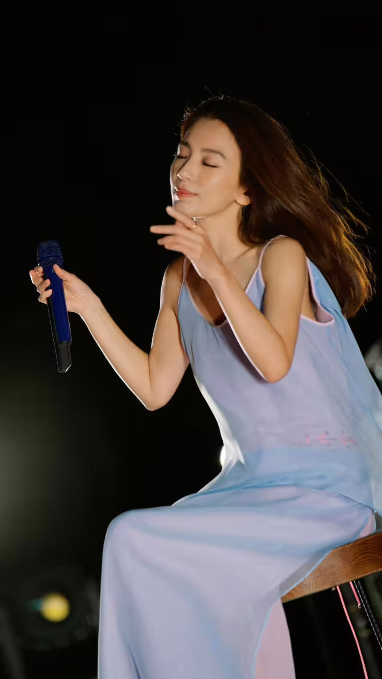 田馥甄享受在戶外開唱。（圖／何樂音樂提供）