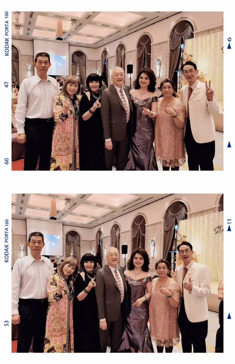 侯麗芳(右3)兒子7日晚間舉行婚宴,包括李艷甄(左3)、劉明珠(左2)以及其它資深藝人都前來祝賀。(圖/攝自FB@劉明珠) 侯麗芳(右3)兒子7日晚間舉行婚宴,包括李艷甄(左3)、劉明珠(左2)以及其它資深藝人都前來祝賀。(圖/攝自FB@劉明珠)