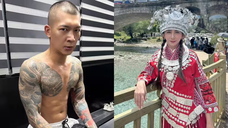 鳳梨被開12槍,前女友罔腰在社群開心發文寫下8字。(圖/翻攝自鳳梨、罔腰臉書) 鳳梨被開12槍,前女友罔腰在社群開心發文寫下8字。(圖/翻攝自鳳梨、罔腰臉書)
