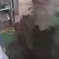 男子想滅了蟑螂窩　1招炸掉半個庭院