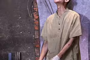 台8男神打工慘遭職場霸凌！昏倒高溫煤渣中 身處700度冶鐵爐鞋都被燒壞
