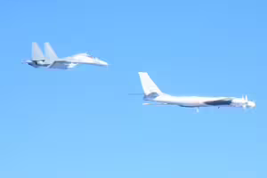 中俄軍機包夾日本！自衛隊緊急升空　日防長嚴正發聲了