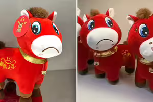 工人縫失誤「微笑馬→哭哭馬」　客人投訴完…老闆笑到合不攏嘴