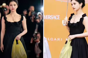 女星走紅毯拎「黃色塑膠袋」爆要價5.7萬？暖心真相曝光了