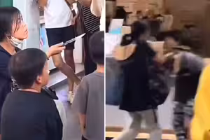 小孩被指偷奶茶　家長毆打店員還掏刀