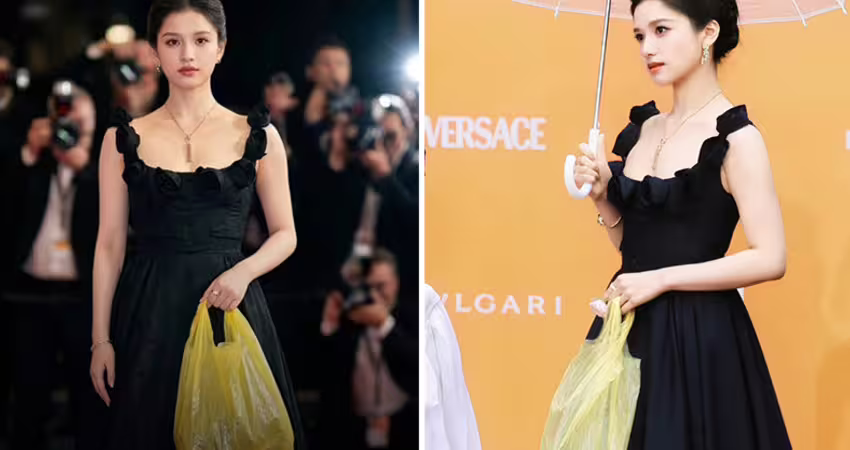 女星走紅毯拎「黃色塑膠袋」爆要價5.7萬？暖心真相曝光了