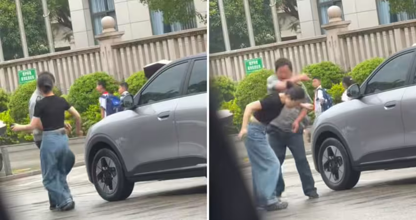 女司機踢保全後被掌摑　真相曝光輿論反轉