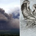 活火山出現「詭異男女相擁雲層照」，當地人說出「背後淒美故事」感動全球：原來是真的！