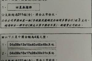 1/5 六合彩通告