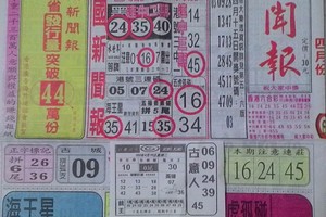 4/19 中國新聞報  六合參考