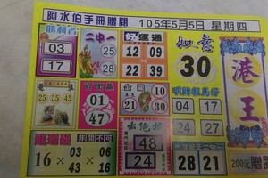 5/5 港王  六合參考