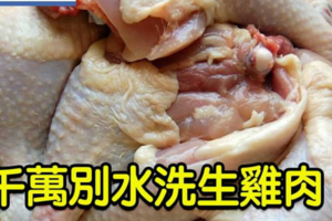 千萬別「水洗生雞肉」，易細菌感染恐致命！正確做法是...