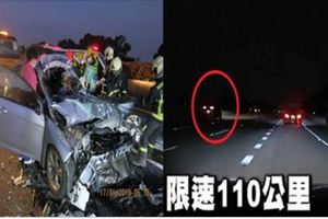 他開車經國道「鬼遮眼路段」車頭被撞飛！超邪門「現場畫面曝光」網友嚇到皮皮剉：這裡死了很多人...