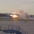 國際嚴重空難！貨機起飛「引擎突噴飛」墜毀　