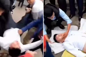 婚鬧伴郎出事！遭拋頭部著地慘了