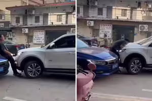 車禍嗆聲「有種你來啊」　對方真撞下去慘了