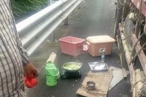 停高速公路涮火鍋 狂司機：老婆肚餓